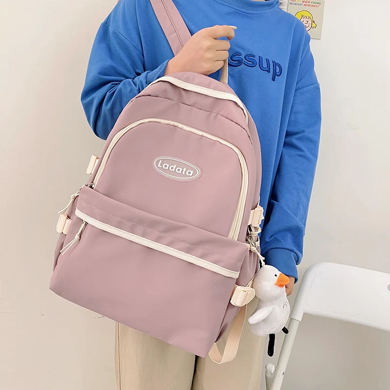Женский школьный ранец EST New Girls Casual Kawaii, сумка на плечо для путешествий, рюкзак для книг, женская модная школьная сумка, женские сумки