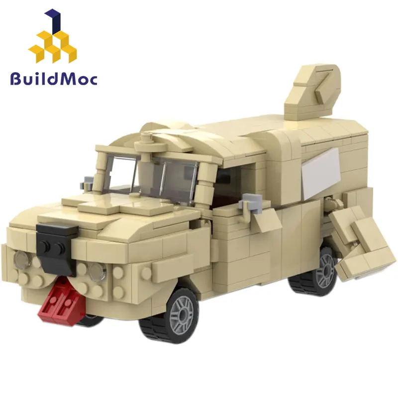 Buildmoc высокотехнологичных с изображениями машинок и животных тупой фургон для