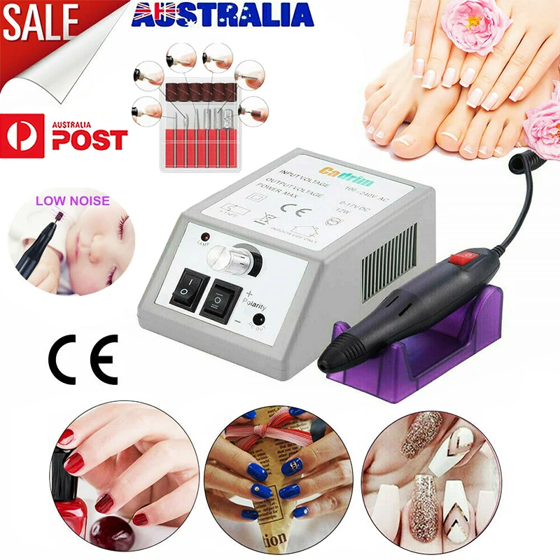 

30000 RPM Electric Nail File Drill Acrylic Pedicure Manicure Salon Machine Bits Tool Set carving, sanding, polishing, shaping