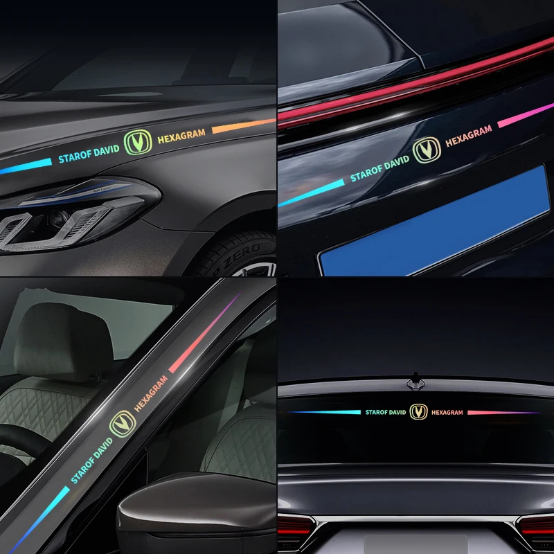 Car reflective sticker For CHANGAN CS15 CS35 55 CS95 Auto Door front glass Vinyl Film Reflective Decoration Accessories | Автомобили и