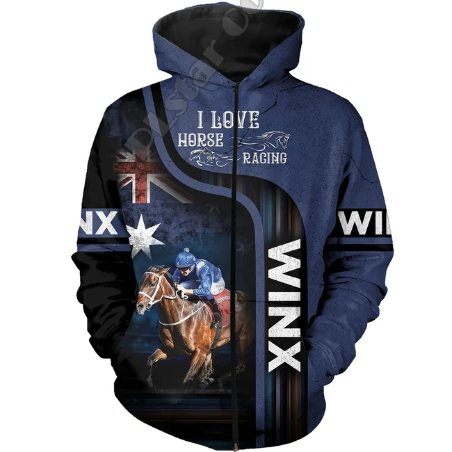 

PLstar Cosmos Animal Racing Horse Funny Long Sleeves Tracksuit New Fashion 3Dprint Unisex zipper/Hoodies/Sweatshirts/Jacket A-10