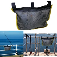 anti uv boat dock rail mesh pouch storage bag for kayak marine yacht boat handrail stash pocket