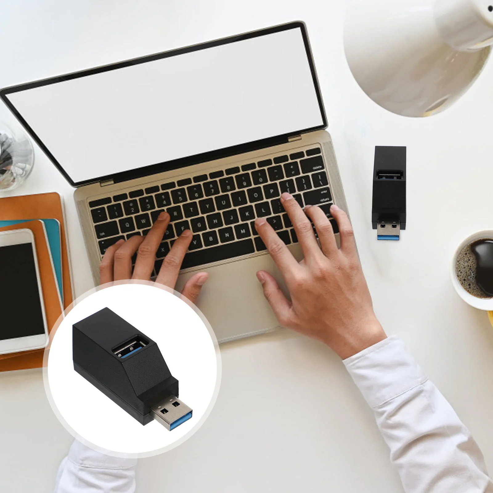 

USB Hub 3 Ports USB Expansion Adapter for Laptop Computer Keyboard