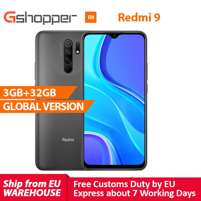 Телефон Xiaomi Redmi 9 3/32 ГБ NFC [Ростест Доставка от 2 дней Официальная