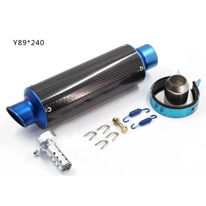Выхлопная труба TKOSM универсальный глушитель из углеродного волокна для