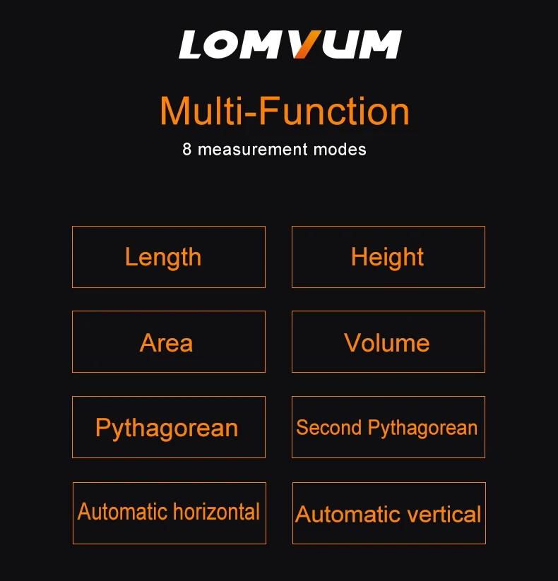 LOMVUM дальномер Цифровой медидор лазерный трена дальномер LV 77U 40 м 60 м 80 м 100 м 120 м USB Голосовая лазерная измерительная линейка