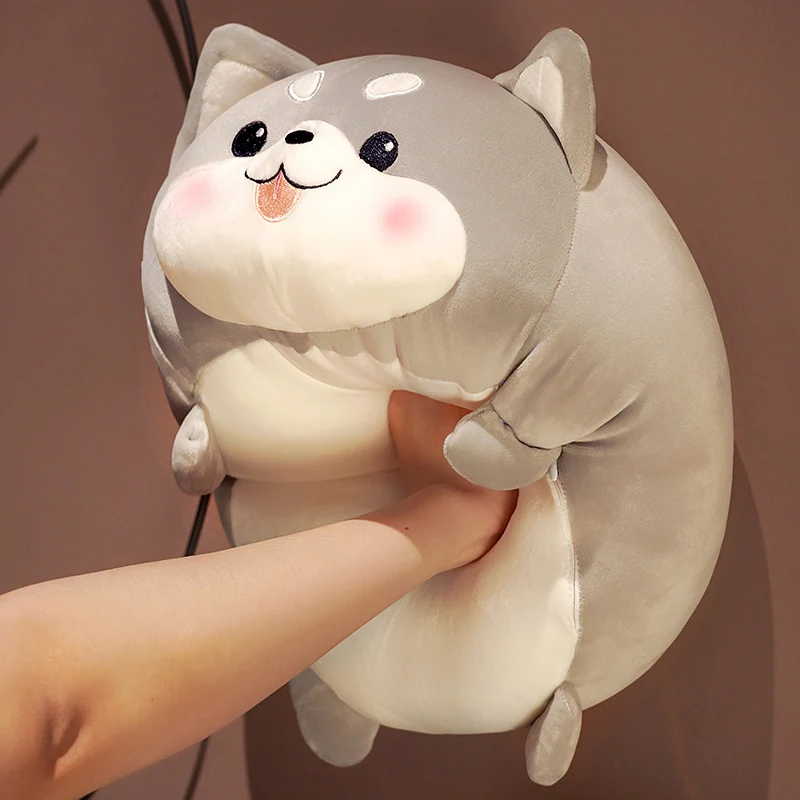 

Прямая продажа, милая плюшевая подушка в виде Сиба-Ярда, набивное животное, собака, плюшевая игрушка, Сиба-ину, диванная подушка, подушка, под...