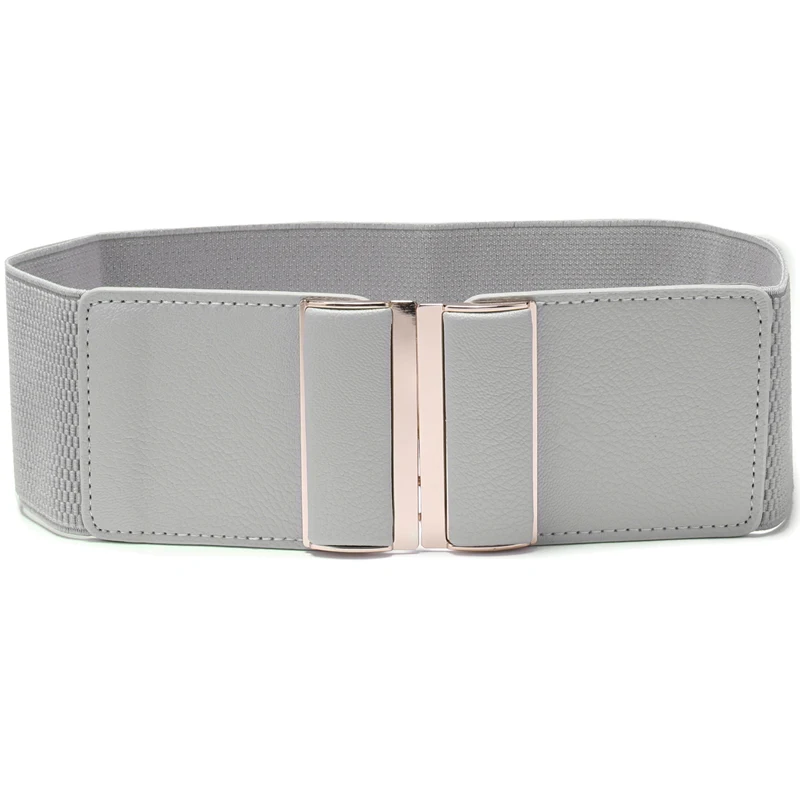 

Womens Belt Elastic Stretch Cinch Lady Plus Size Girls Waistband Waist Seal 7.5cm Wide