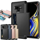 Чехол для телефона в деловом стиле для Samsung galaxy Note 9, 8, Note5, 4, чехол с защитой и слотом для карт для Samsung S8, S7, S6 Edge, S10 Plus, S9 +