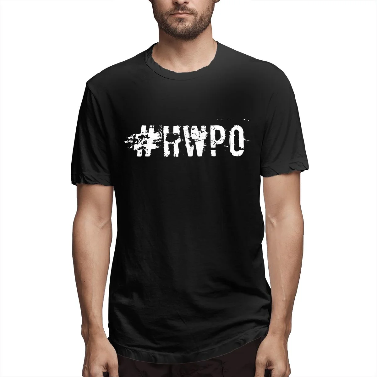 

Funny Crossfit #HWPO Men Leisure Tee Shirt Short Sleeve Crewneck T-Shirt 100% Cotton 2021 New Arrival Clothing funny