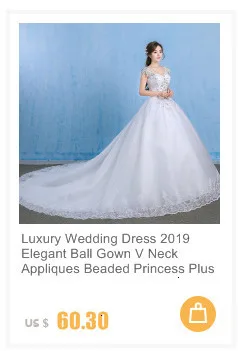 Vestidos De Novias Белое Бальное Платье Свадебное платье Элегантное V образным вырезом с коротким рукавом и аппликацией вышитый бисером кружева для невесты платья Robe De Mariee