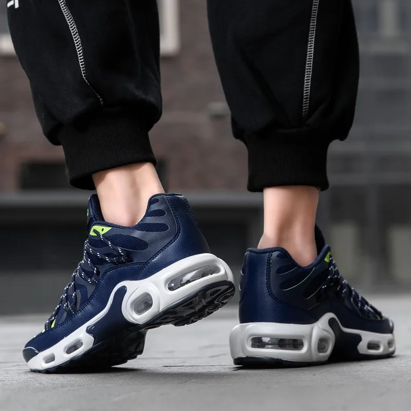 

Air Cushion Large Size 46 Men Comfortables Breathable Non-leather Casual Light Running Gym Shoes Jogging Mens Sneakers