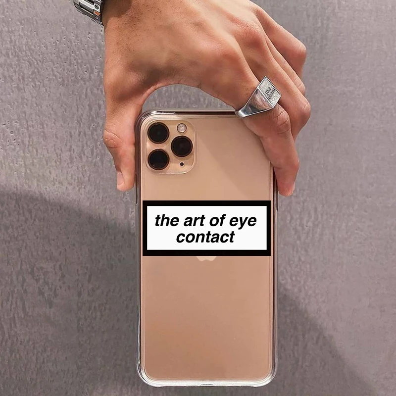 

Sorry If I Looked Interested Phone Case For iPhone 11 Pro MAX 7 6 8 Plus XS X XR Cover Your Nudes Are safe With Me Clear Silicon