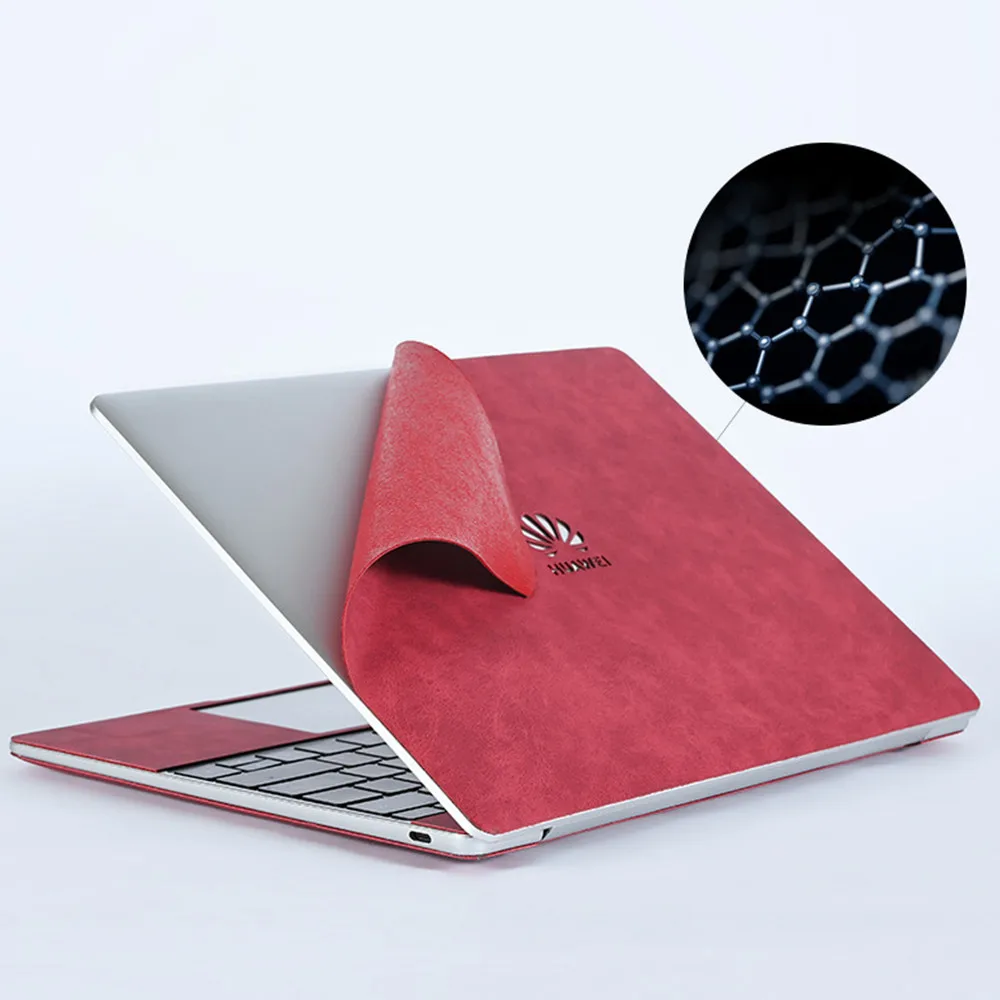 кожаный стикер для ноутбука hu