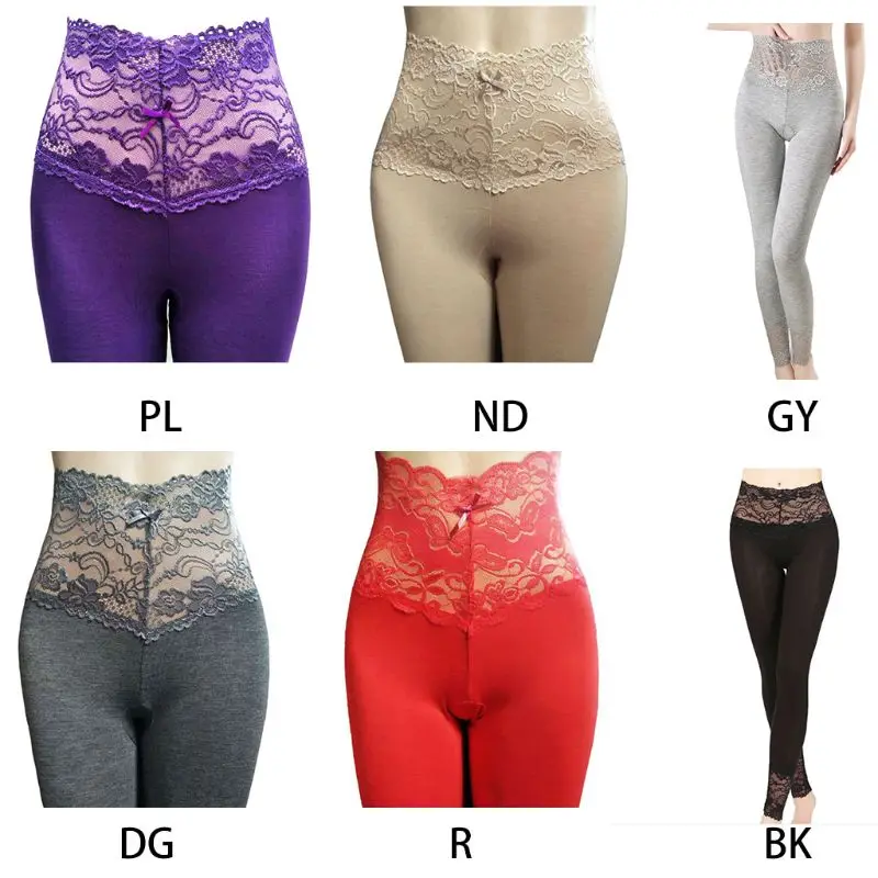 

Леггинсы женские, однотонные, бесшовные, с высокой талией, кружевные, с цветочной вышивкой, теплые, осенне-зимние