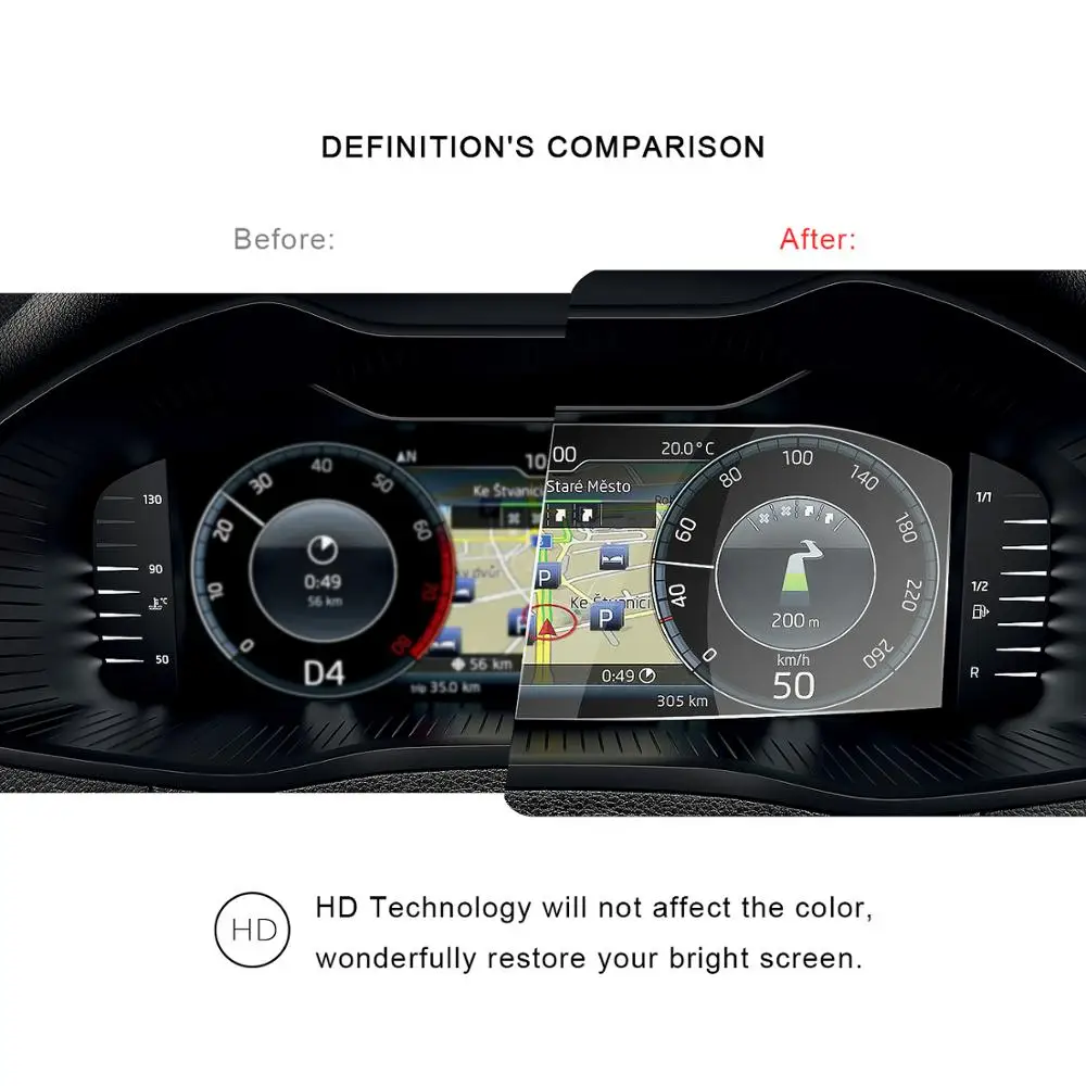 lfotpp for octaviakodiaqsuperbkaroqkamiq 10 25 inch 2019 2020 car lcd instrument display tempered glass screen protector free global shipping