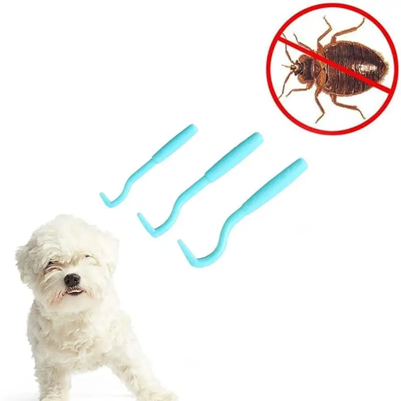 

3PCS/Set Twist Hook Flea Remover Hook Pet Flea Remover Tool Plastic Hook Removing Pet Cat Dog Supplies Tick Remover Tool Acc