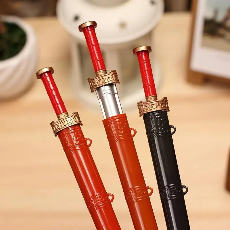 

1 Pieces Fine Gel Pen Stationery Shang Fang Toy Pen Supplies Stationery Sword Neutral Students Pen Ballpoint Carto V1y2