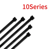 100pcs nylon plastic cable zip tie fasten wrap self locking color white black industrial supply 10 series