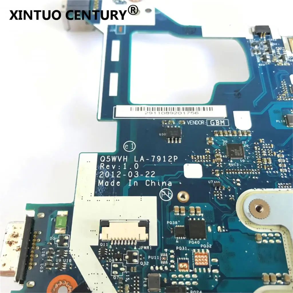 NBC1F11001 для Acer Aspire Q5WVH Q5WV1 задняя версия материнская плата ноутбука SJTNV HM70 DDR3 100%
