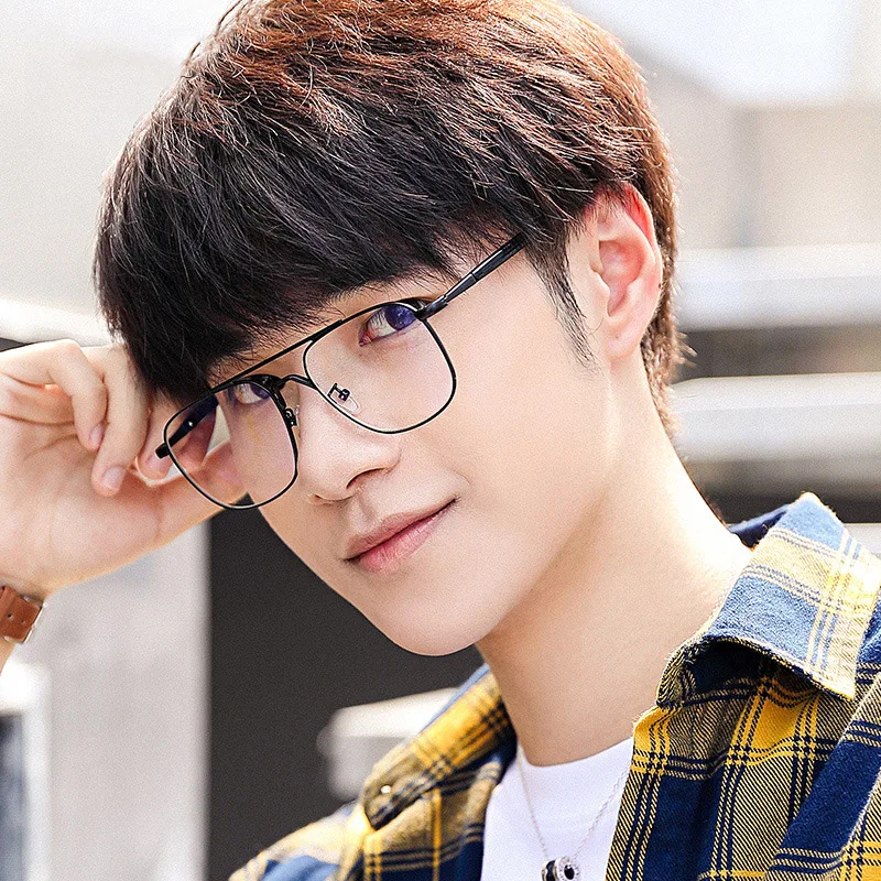 

Metal Glasses Frame Women Men Blue Light Blocking Glasses Vintage Square Eyeglasses Optical Myopia Frames Clear Eyewear Oculos