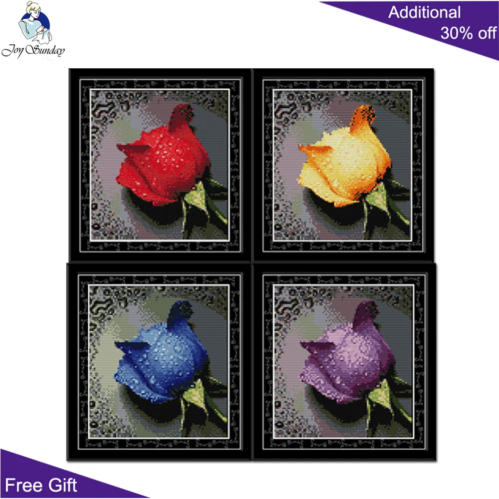 Набор для вышивки крестиком Joy Sunday H023(1)(2)(3)(4) 14CT 11CT|joy sunday|cross stitch kitsstitching kit cross |