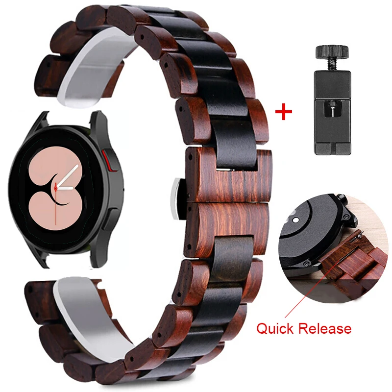 

22MM Wood Strap For Huawei Watch GT 2 Pro/GT2 46MM Honor Magic Smart Watch Band Bracelet Strap For TicWatch Pro Wristband Correa