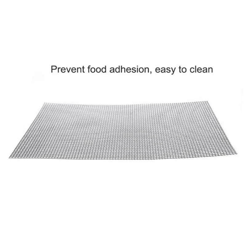 

BBQ Barbecue Cooking Mat Set 5 pcs BBQ Grill Mat BBQ Grill Anti Adhesive Reutilisables, Heat Resistant 40x30cm