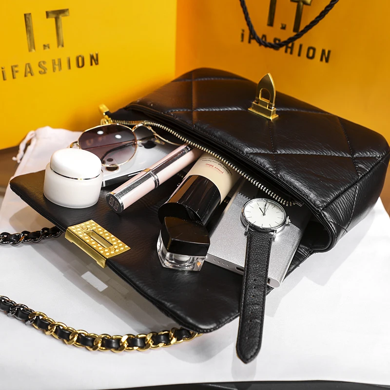 

NOWEIQU Handbag 2021 ladies casual Leather cross-body bag Ladies luxury designer handbag high quality single shoulder bag