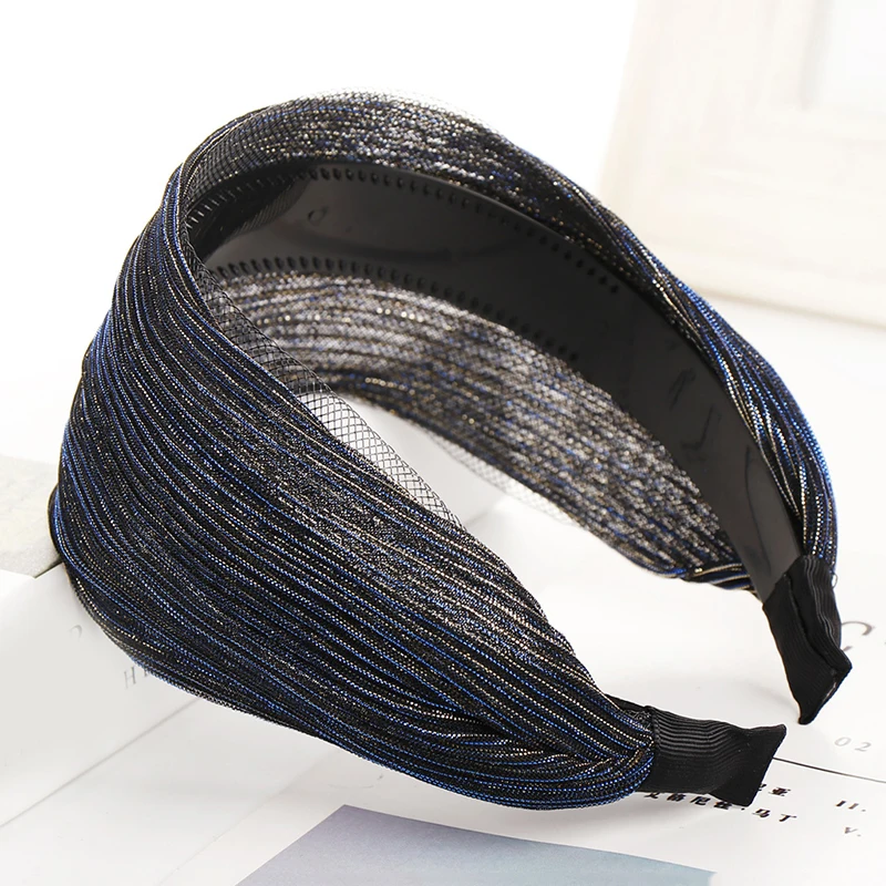 

Charm Fashion Hair Hoop Girls Hair Accessories Wide Headband Broadside Cloth Headband Versatile Wide-brimmed hair band headdress