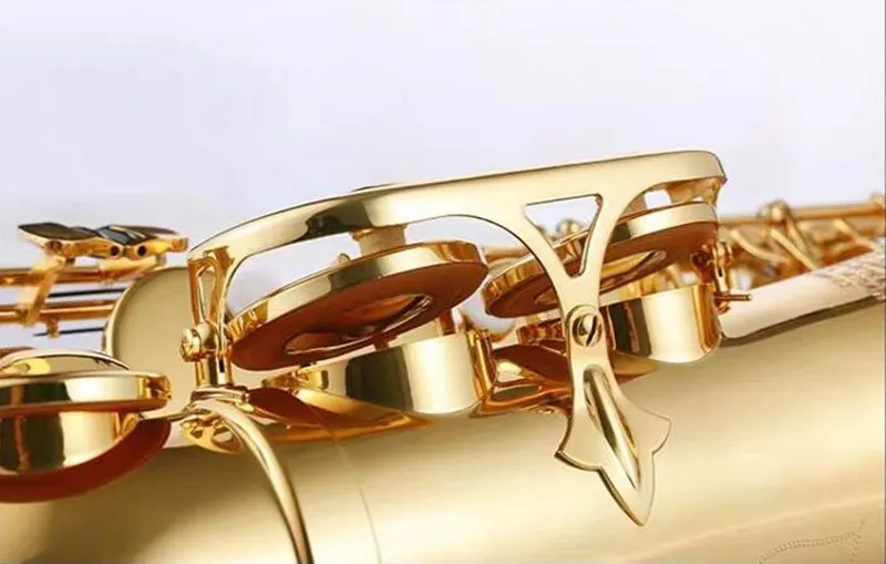 Золотые Музыкальные инструменты Alto sax и латунный мундштук для профессионального