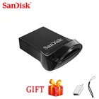 USB флеш-накопитель 100% двойной флеш-накопитель SanDisk CZ430 мини флэш-накопитель USB 3,1 флеш-накопитель с 64 Гб оперативной памяти, 16 Гб встроенной памяти до 130 МБс. флэшку 32 Гб 128 256G планшеты
