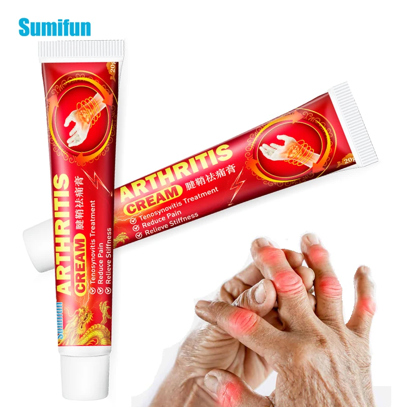 2Pcs Anti Arthritis Joint Pain Relief Ointment Tenosynovitis Care Sports Support Cream Therapy Chinese medicine Plaster Hand