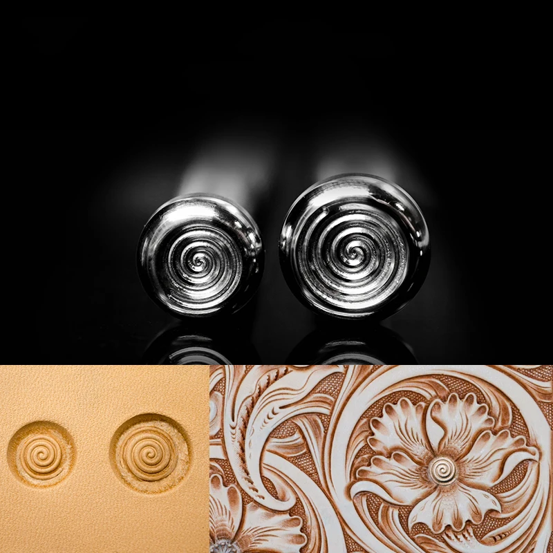 

newest arrival leather carving tool stainless steel leather stamping print craft tool leaf pattern tool 2 size