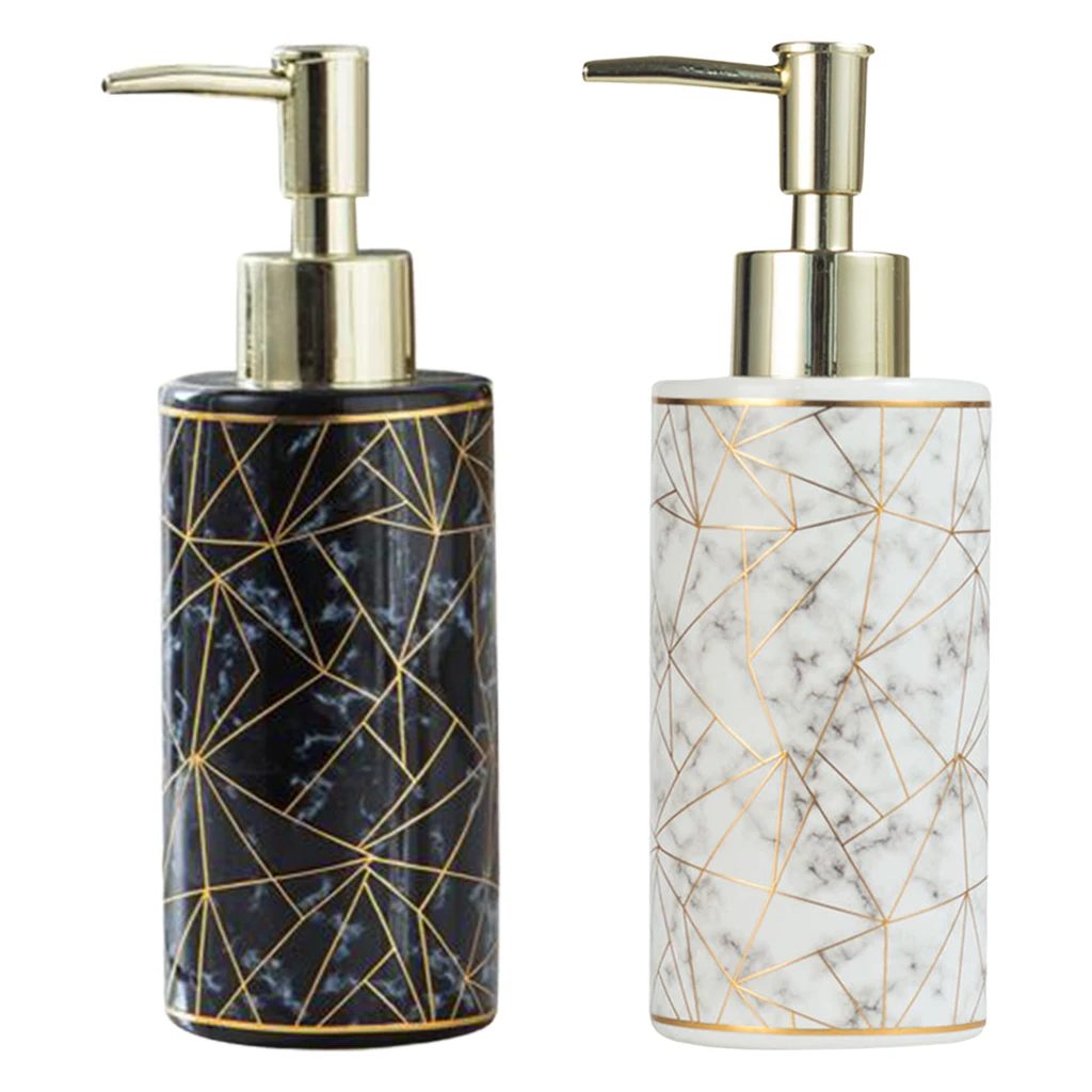 

Флакон с дозатором керамическая мыльница для жидкого лосьона, косметический шампунь флакон, флакон с дозатором для эфирного масла для ванн...