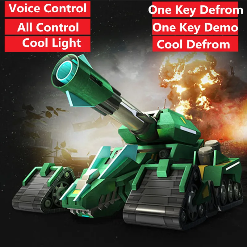 2 4G пульт дистанционного управления rc боевой танк один ключ Defrom динозавр