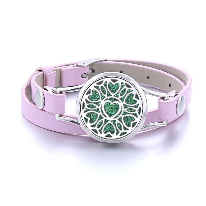 Новинка ароматерапия ювелирное изделие эфирное масло диффузор медальон кожаный