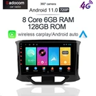 720P IPS 360 панорамная камера Carplay 6G + 128G Android 11,0 автомобильный dvd-плеер GPS WIFI стерео радио для LADA Xray X ray 2015 -2019