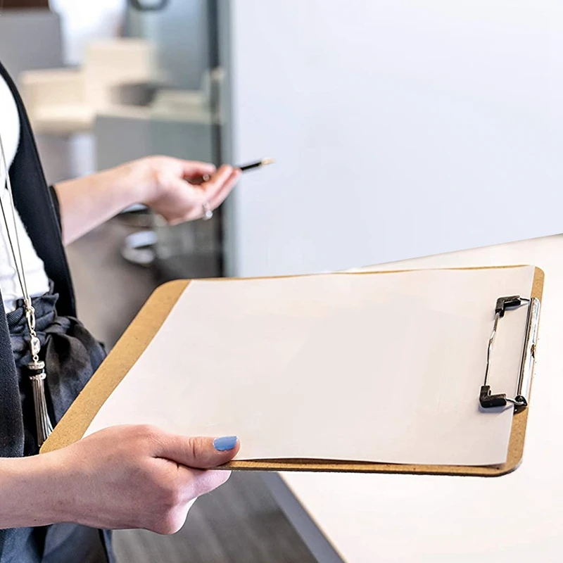 

Clipboard Pack of 5 Standard Clip Hardboard for Classroom and Office Use Low Profile Clip Standard A4 Letter Size