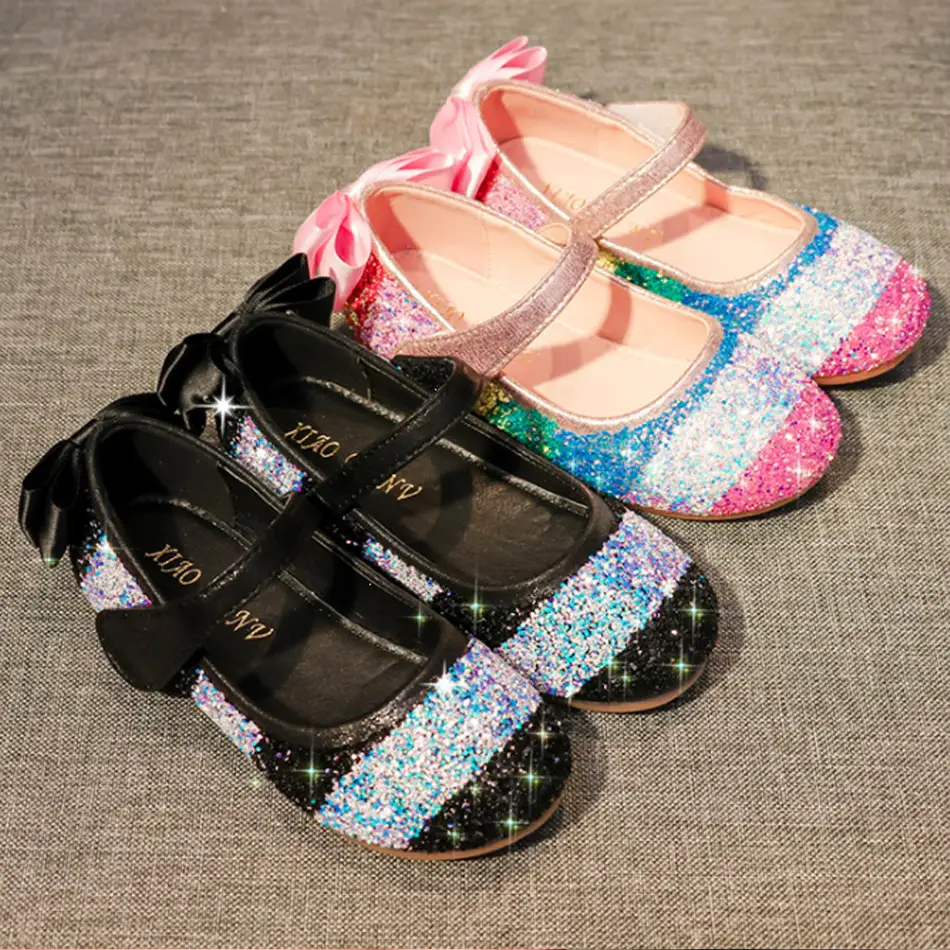 

Spring and Autumn Girls Soft Sole Rubber Shoes Children's Breathable Non-slip Rainbow Shoes 4-12 Years Old Girls Birthday Gift