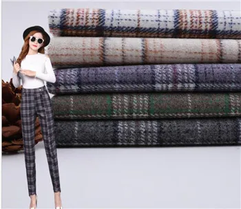 Классическое Полосатое клетчатое пальто шерстяной чехол для брюк шерстяная