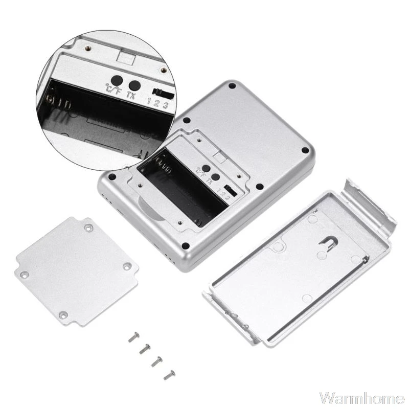 Цифровая метеостанция отображает гигрометр термометр Лунная фаза прогноз