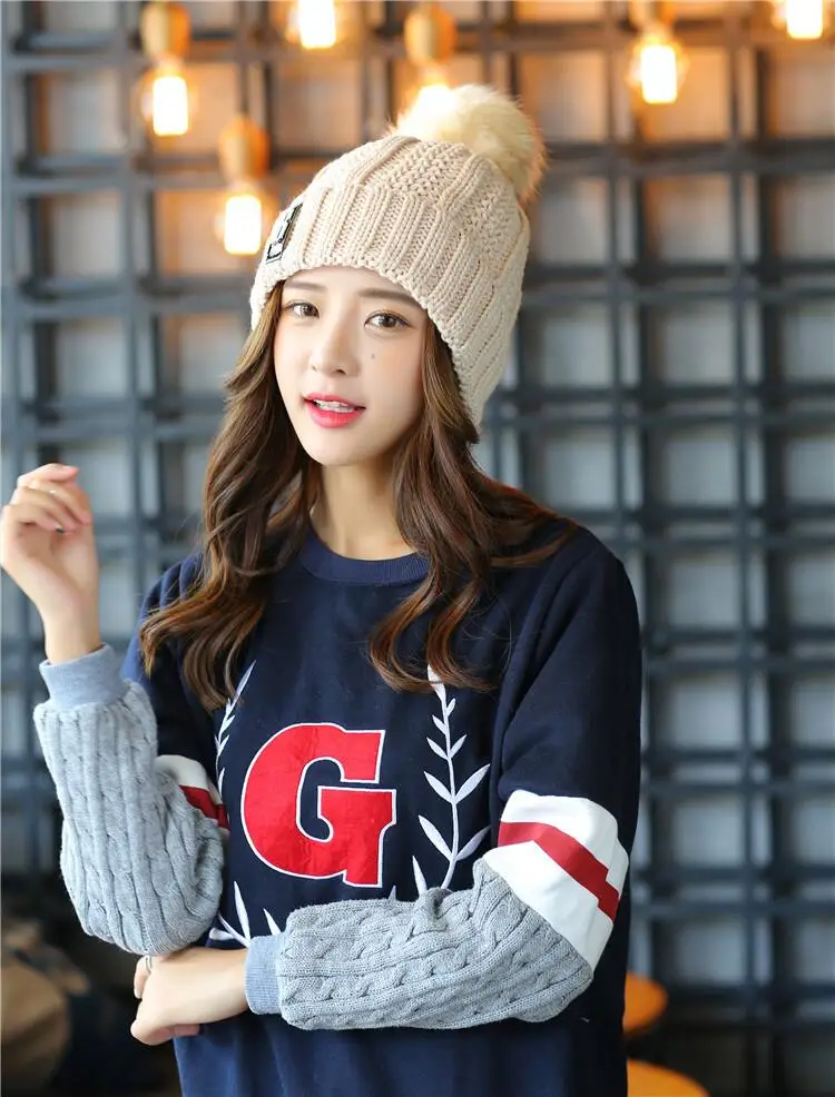 Зимняя шикарная шапка костюм с воротником теплая женская вязаная шапочка