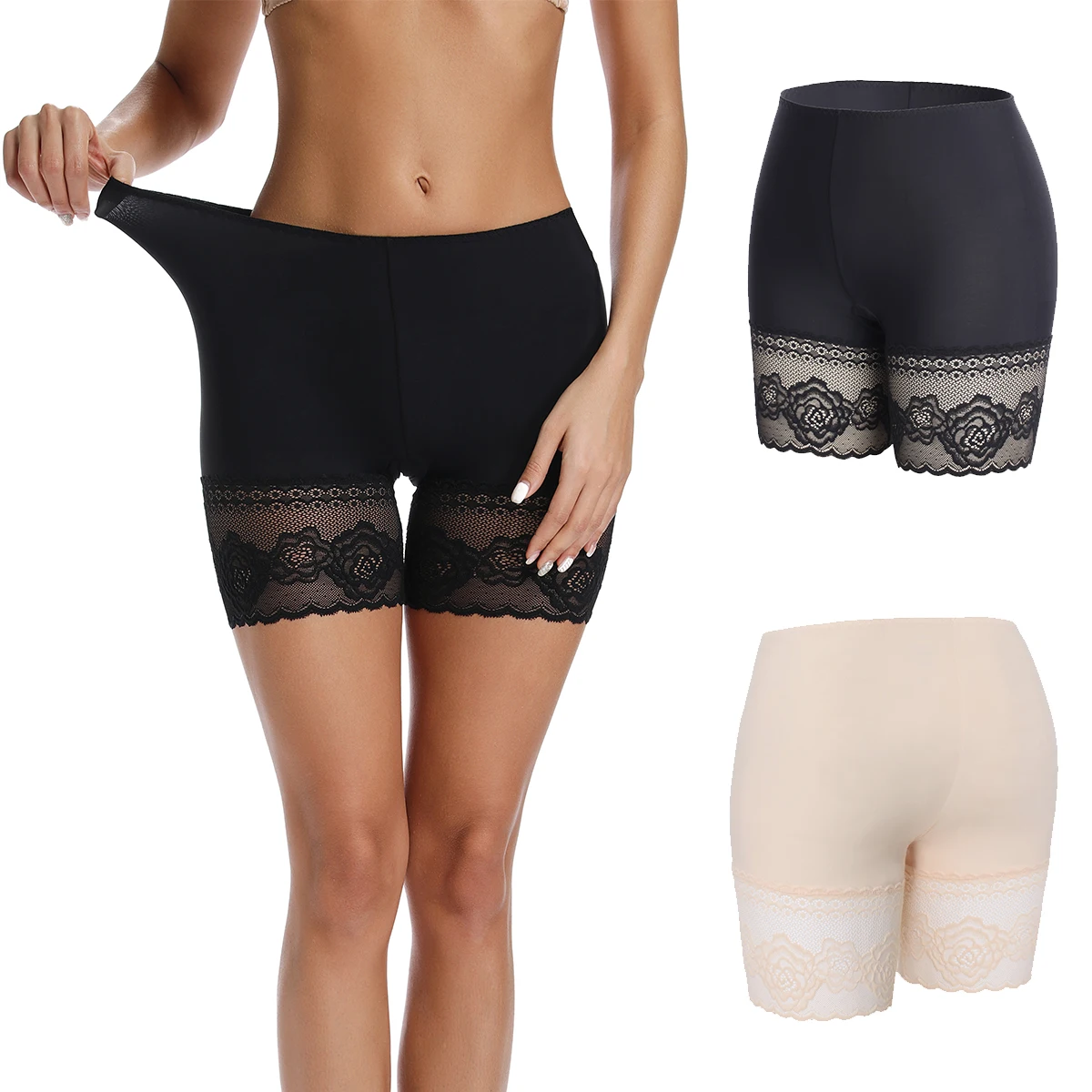 Nieuwe Vrouwen Hoge Taille Veiligheid Shorts Broek Slipje Butt Lift Afslanken Ondergoed Compressie Workout Tummy Controle Shapewear Lace Nieuwe Vrouwen Hoge Taille Veiligheid Shorts Broek Slipje Butt Lift Afslanken Ondergoed Compressie Workout Tummy Controle Shapewear Lace