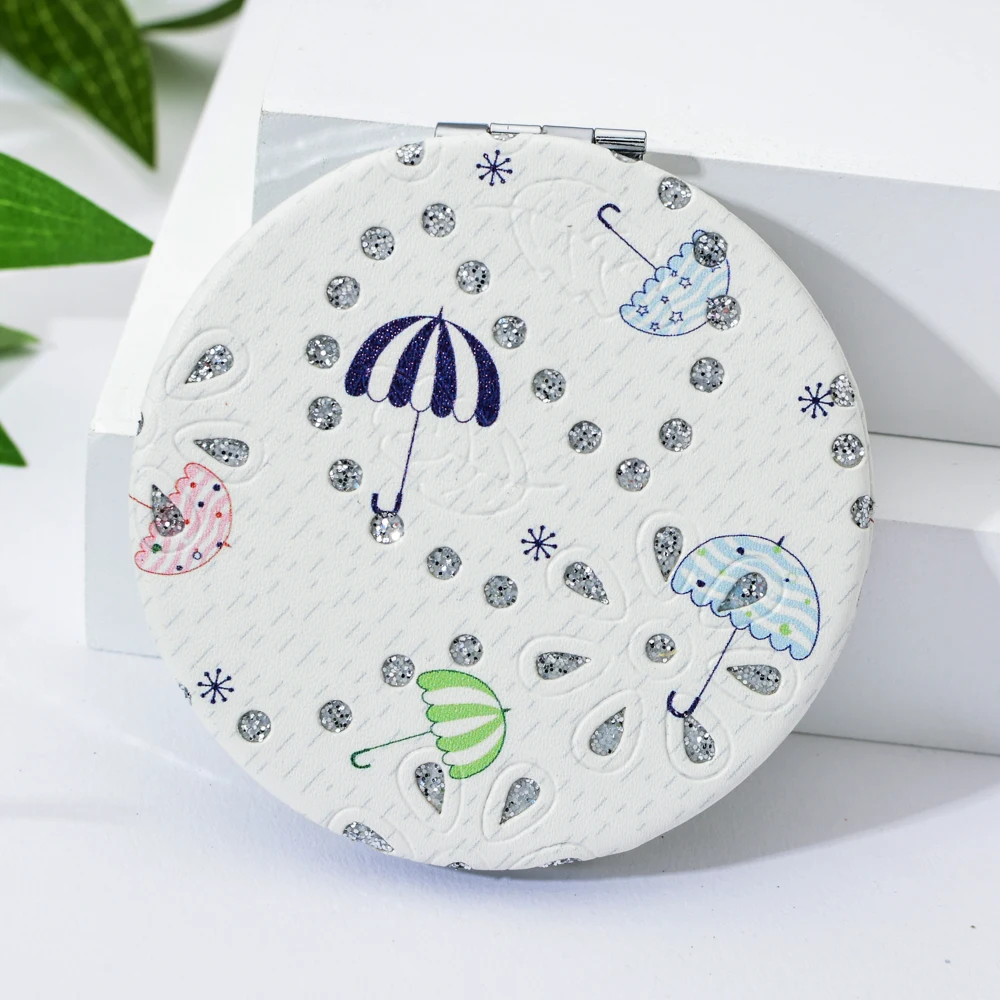 Новый дизайн модный косметический инструмент двухсторонние зеркала для макияжа