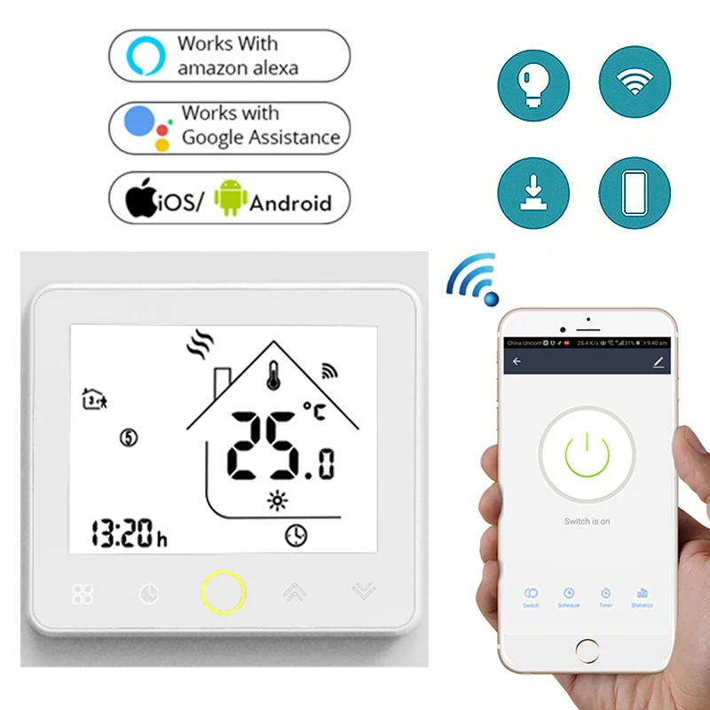Умная Wi Fi терморегулятор для светильник вентилятор кулер воды водонагреватель