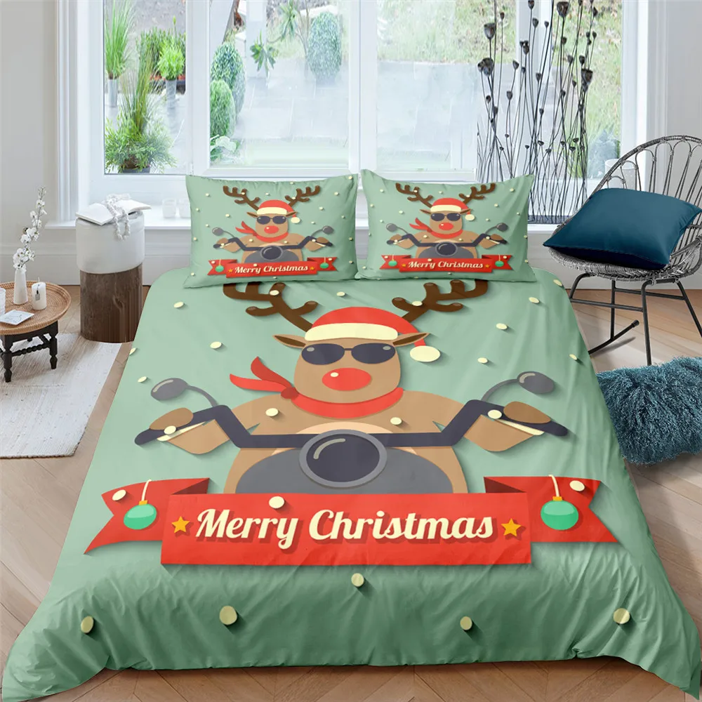Рождественское постельное белье комплект постельного белья с наволочкой