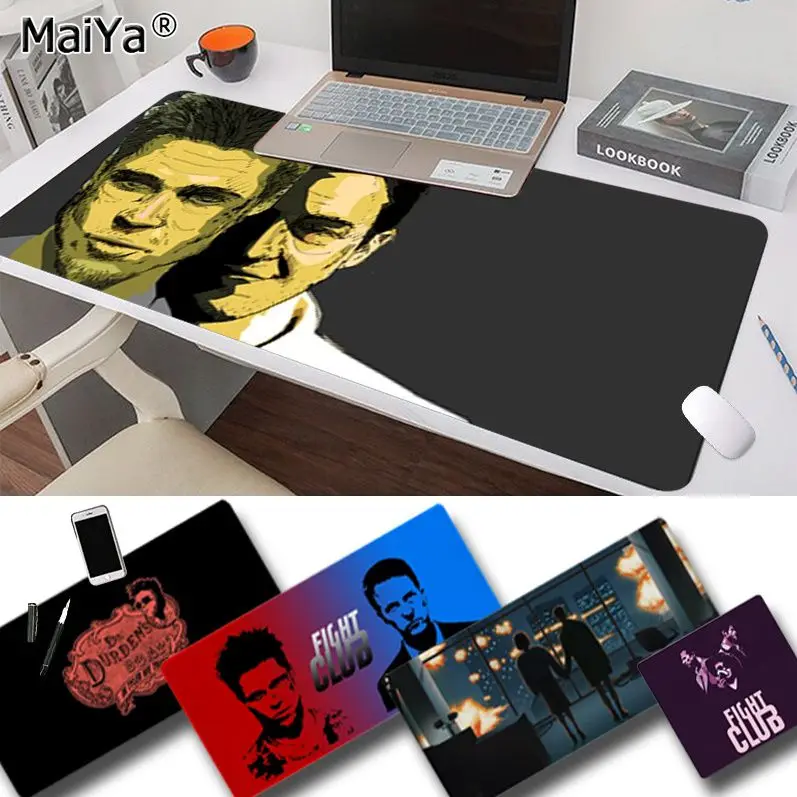 

Силиконовый коврик для мыши Maiya Fight Club, большой размер для Deak, коврик для overwatch, cs go, world of warcraft