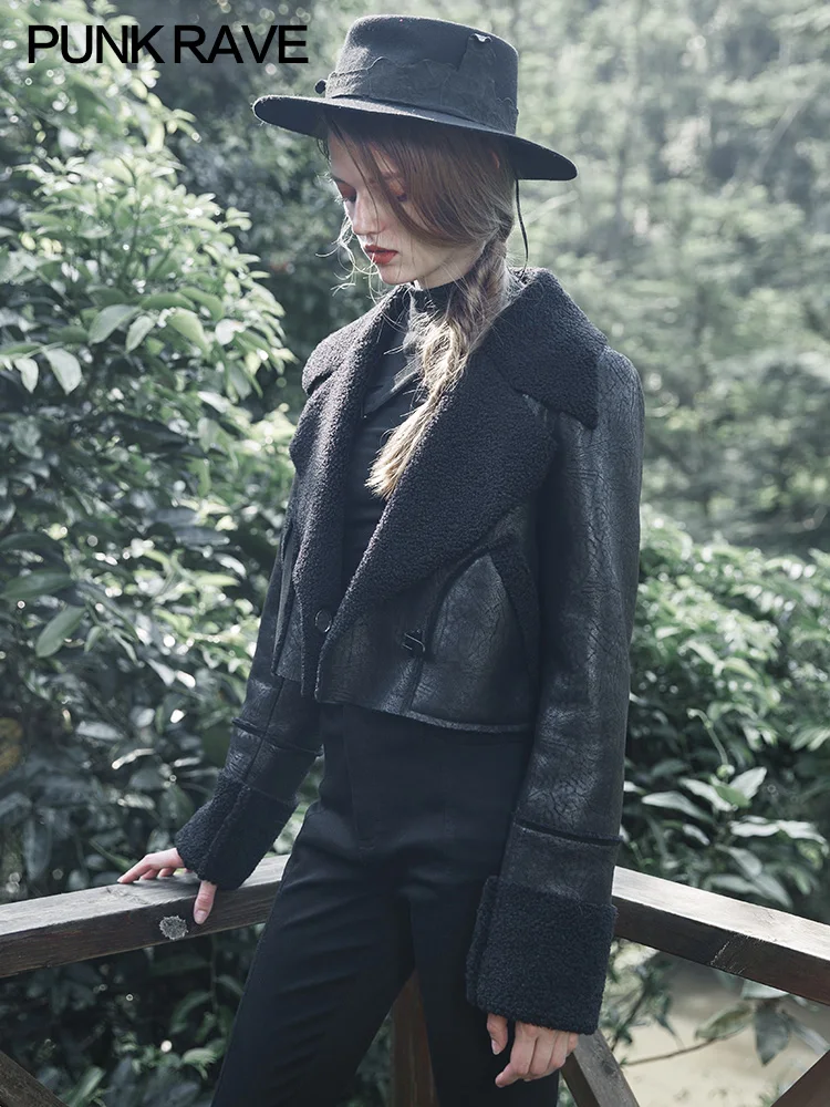 Женская куртка-кардиган в стиле панк черная приталенная куртка с отложным