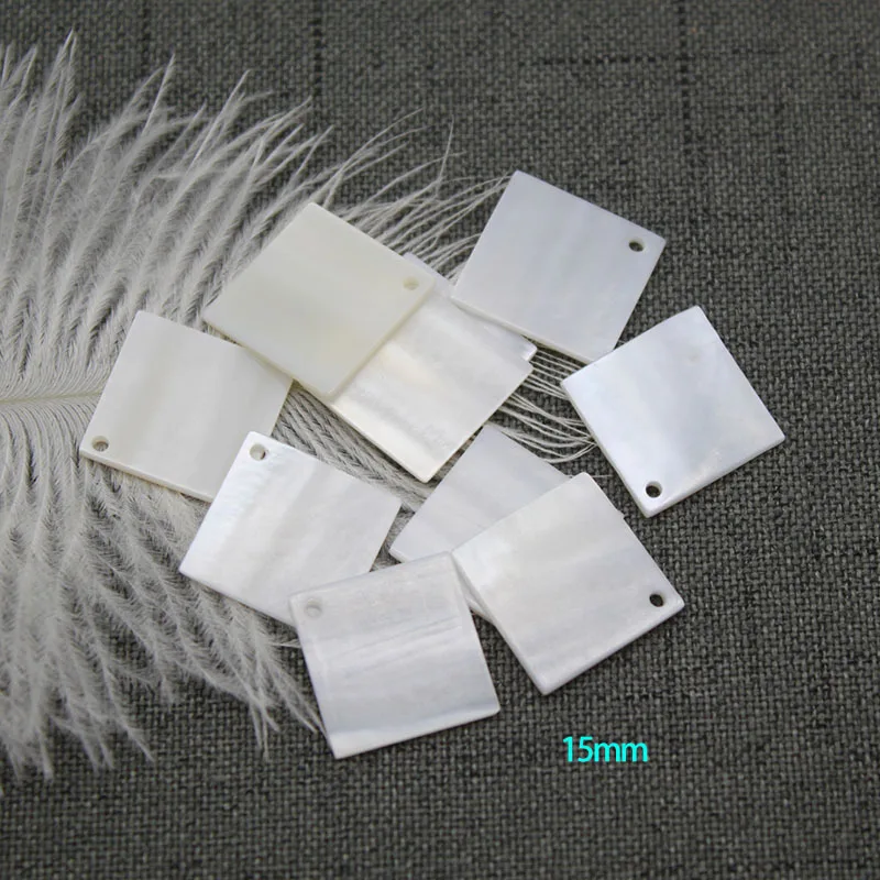 5 звёзд натуральная пресноводная ракушка квадратная подвеска изготовление